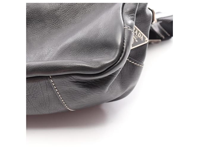 Borsa a Spalla Prada CALF POCKET Nero - vista 8