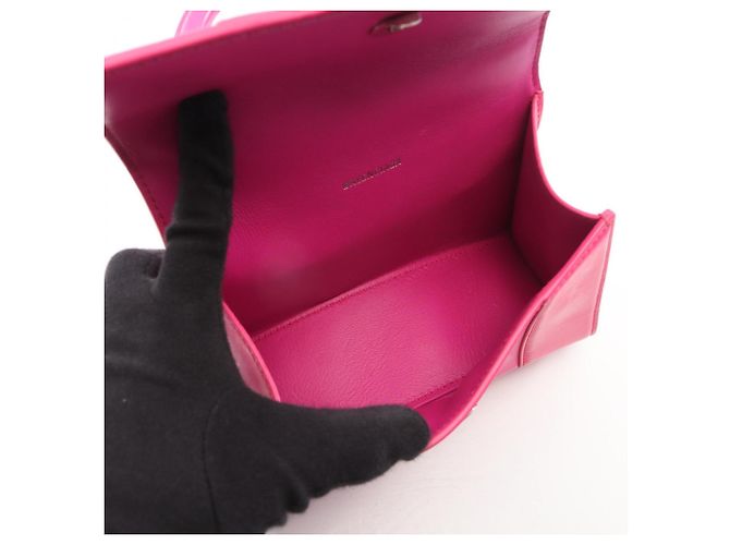 Borsa 2-Way Balenciaga HOURGLASS XS Rosa - vista 3