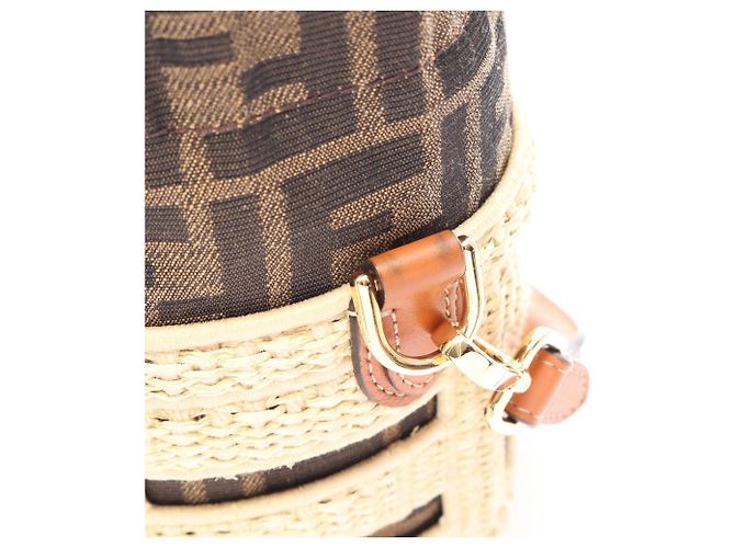 Bolso 2-Way Fendi Step Out Small Negro Multicolor Crudo - vista 6