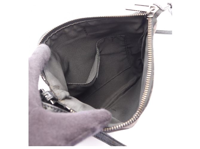 Borsa a Spalla Fendi Zucchino Marrone Nero - vista 3