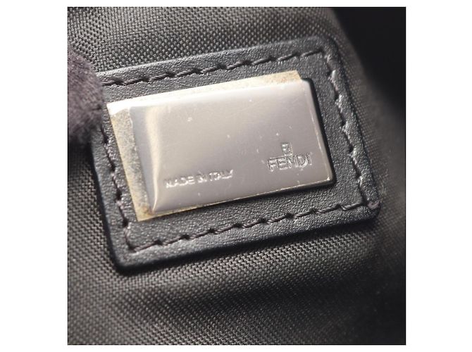 Borsa a Spalla Fendi Zucchino Marrone Nero - vista 4