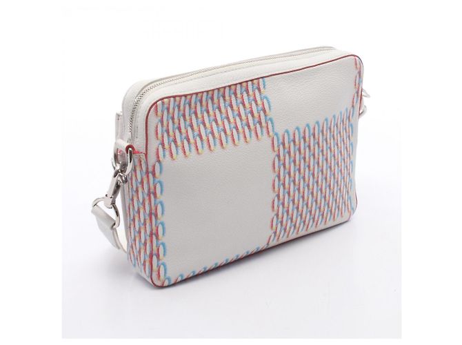 Borsa a tracolla Louis Vuitton Trio Messenger Damier Giant Spray Bianco Multicolore - vista 2