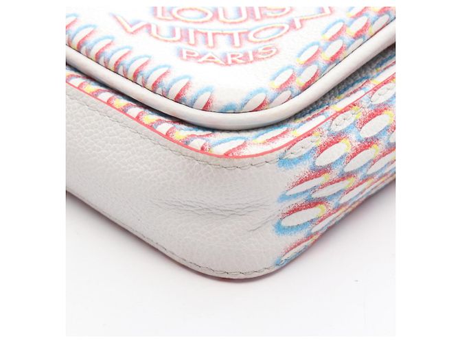 Borsa a tracolla Louis Vuitton Trio Messenger Damier Giant Spray Bianco Multicolore - vista 6