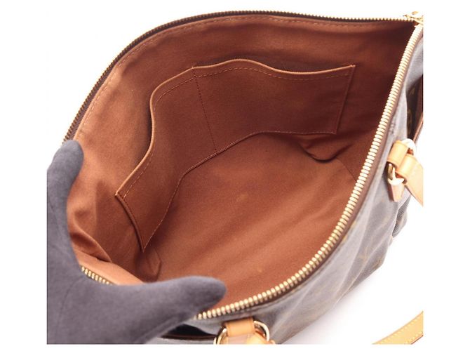 Borsa Tote Louis Vuitton Totally PM Monogram Marrone Monogramma - vista 3