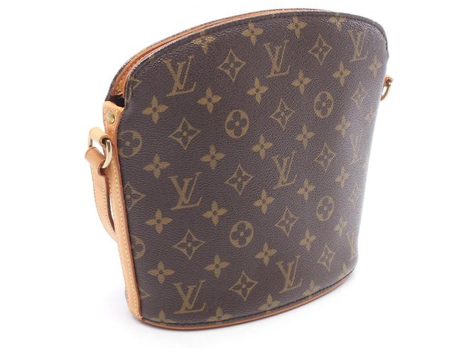 Borsa a Spalla Louis Vuitton Druot Monogram Marrone Monogramma - vista 2