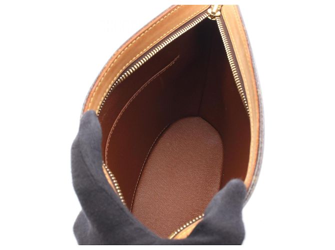 Borsa a Spalla Louis Vuitton Druot Monogram Marrone Monogramma - vista 3