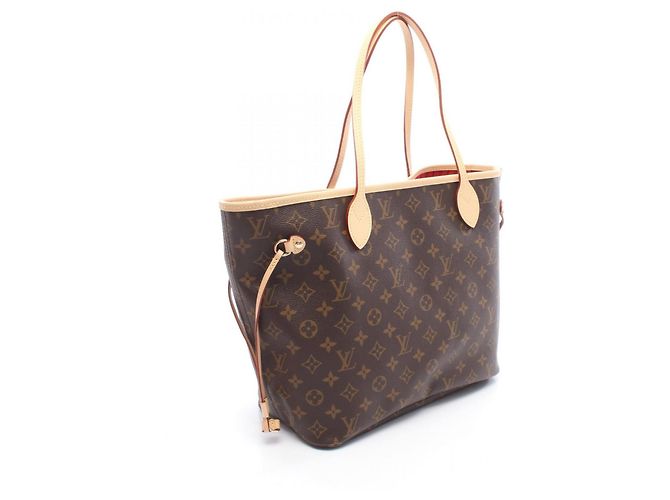 Louis Vuitton Neverfull MM Cerise Tote Bag Braun Fuschia - Ansicht 2