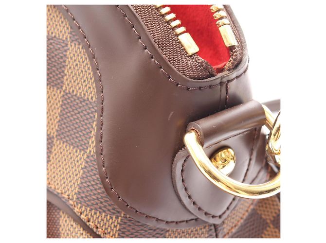 Borsa Louis Vuitton Trevi PM Damier Ebene Marrone - vista 6
