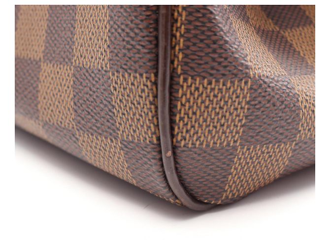 Borsa Louis Vuitton Trevi PM Damier Ebene Marrone - vista 8