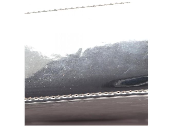 Borsa a mano in pelle argentata Louis Vuitton Argento - vista 8