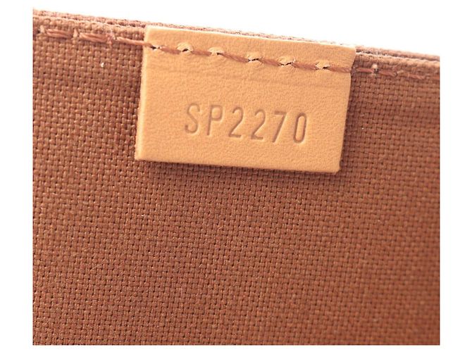 Borsa a 2 vie Louis Vuitton Petite Sac Plat Monogram Marrone Monogramma - vista 5