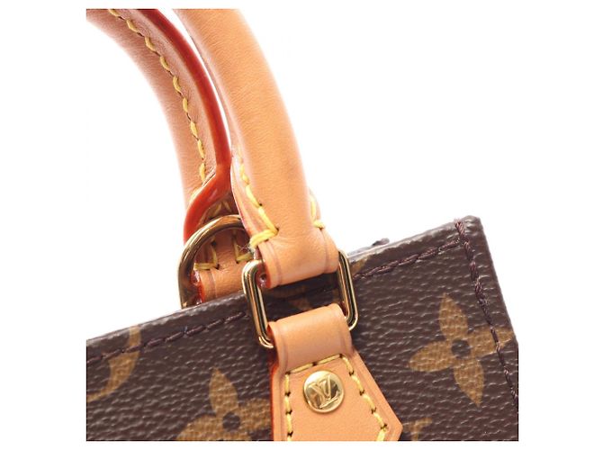 Borsa a 2 vie Louis Vuitton Petite Sac Plat Monogram Marrone Monogramma - vista 8