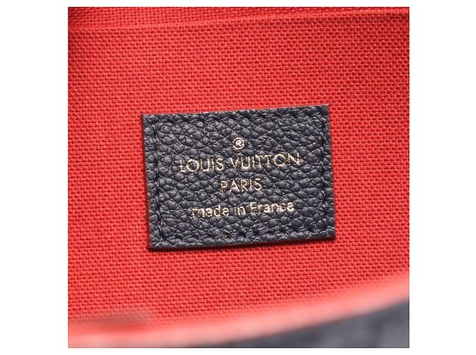 Pochette Felicie Louis Vuitton Borsa in pelle Rosso Blu navy - vista 4