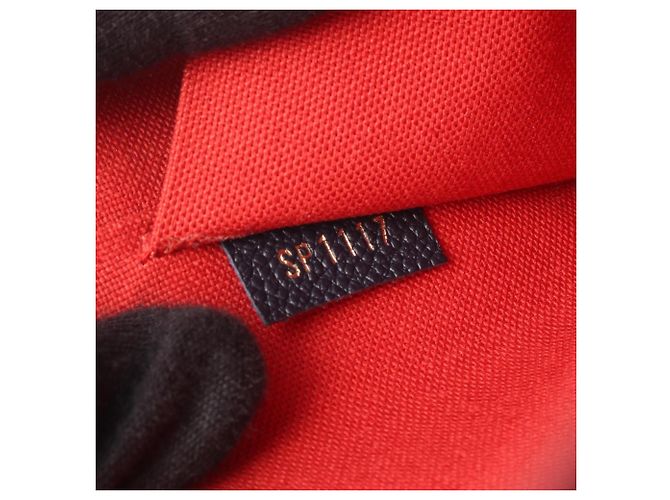 Pochette Felicie Louis Vuitton Borsa in pelle Rosso Blu navy - vista 5