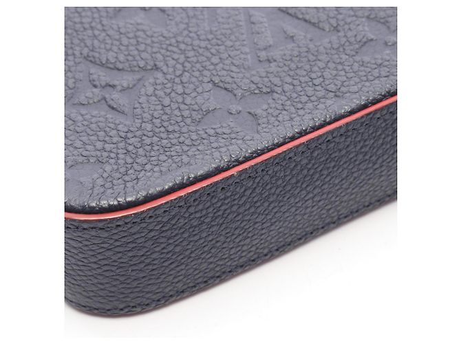 Pochette Felicie Louis Vuitton Borsa in pelle Rosso Blu navy - vista 8