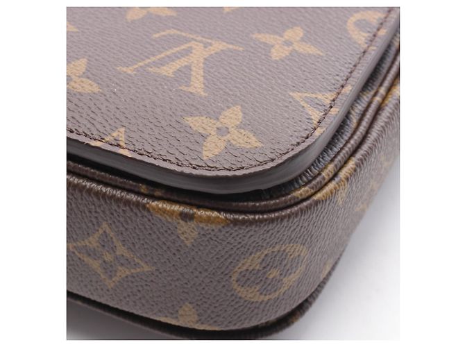 Borsa a 2 vie Louis Vuitton Pochette Metis MM Monogram Tiger Head Marrone Multicolore - vista 5