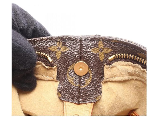 Borsa a tracolla Louis Vuitton Looping GM Monogram Marrone Monogramma - vista 10