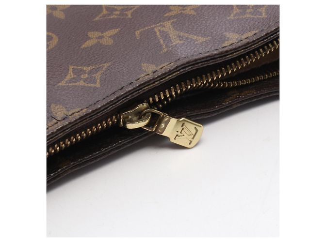 Borsa a tracolla Louis Vuitton Looping GM Monogram Marrone Monogramma - vista 9