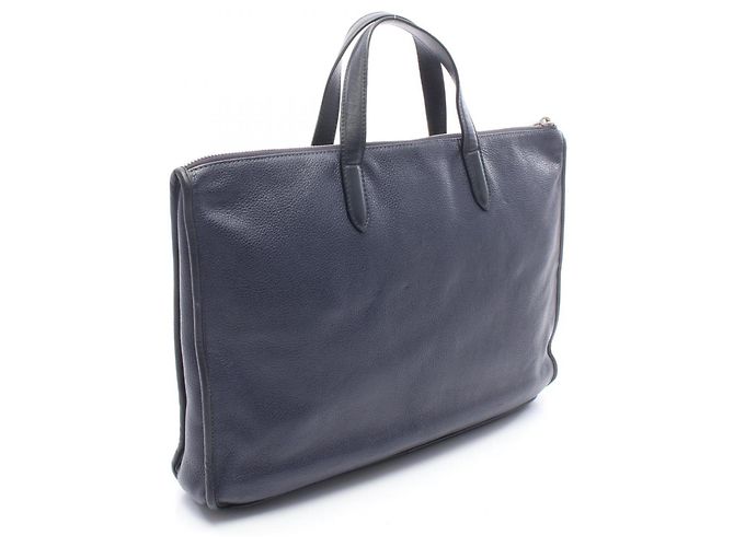 Valigetta Loewe Anagram Nero Blu navy - vista 2