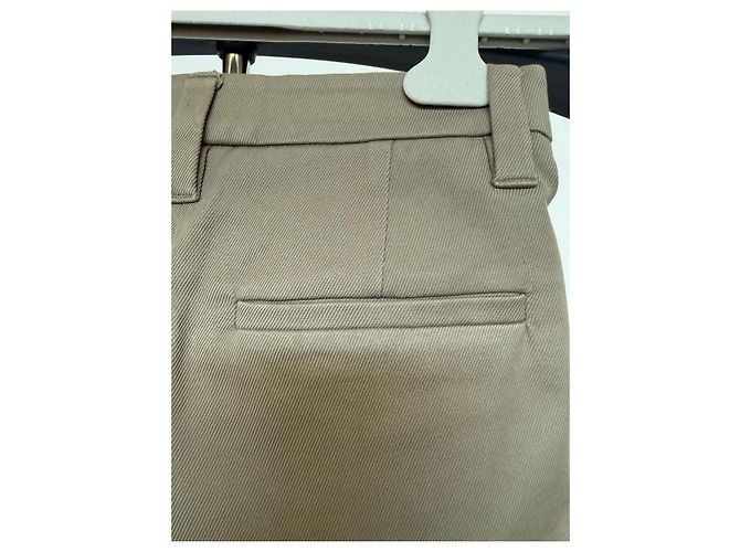 Pantalones de algodón beige Brunello Cucinelli Verde oliva - vista 5