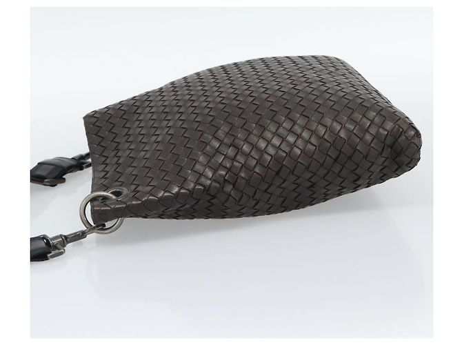 Bottega Veneta Flat Messenger Intrecciato Nappa Medium Marrone - vista 3