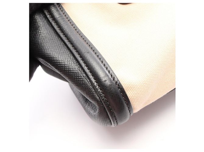 Saffiano 2-Way-Handtasche mit PRADA-Logo Schwarz Roh - Ansicht 11