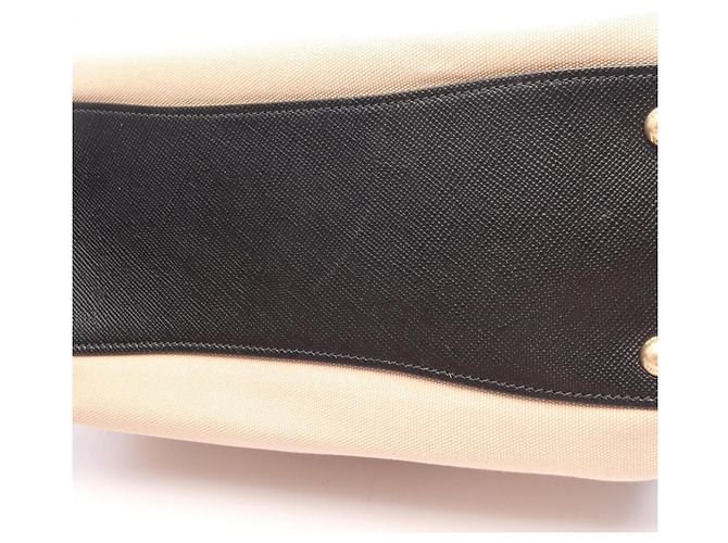 Saffiano 2-Way-Handtasche mit PRADA-Logo Schwarz Roh - Ansicht 12