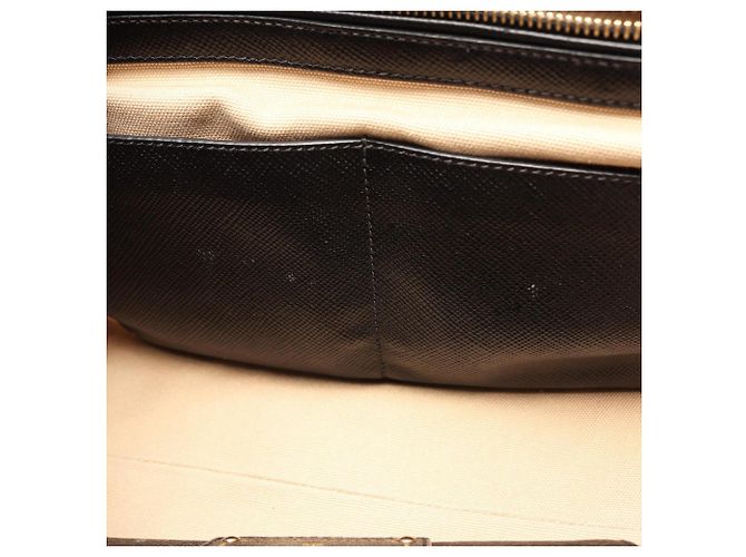 Saffiano 2-Way-Handtasche mit PRADA-Logo Schwarz Roh - Ansicht 6