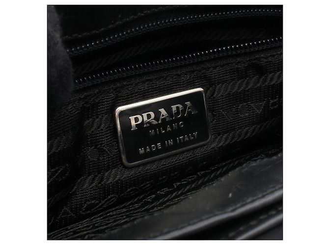 Tote Sac cabas Prada avec logo Triangle Marron - vue 4