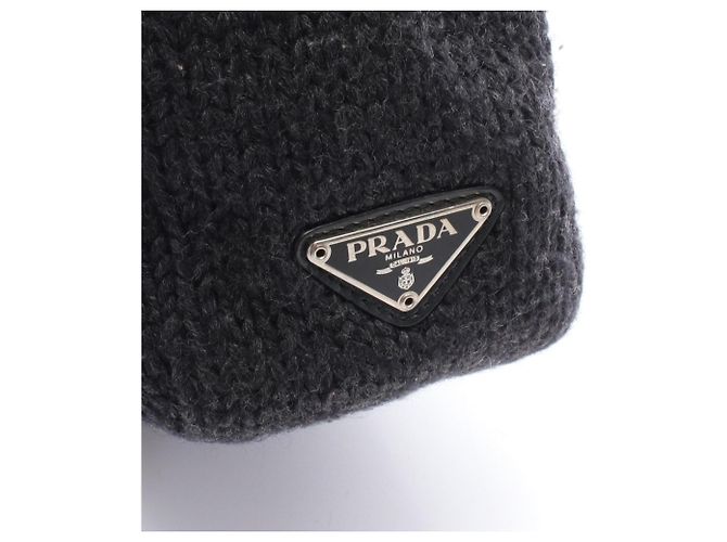 Tote Sac cabas Prada avec logo Triangle Marron - vue 5