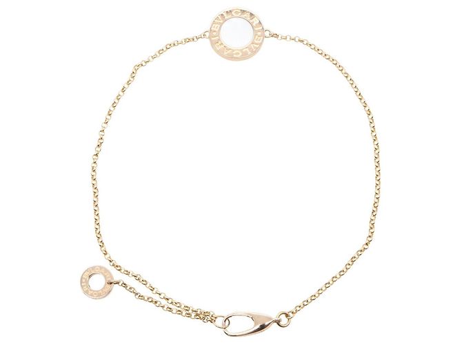 Bulgari Bracciale charm Bvlgari in oro rosa 18K con madreperla Bianco D'oro - vista 2