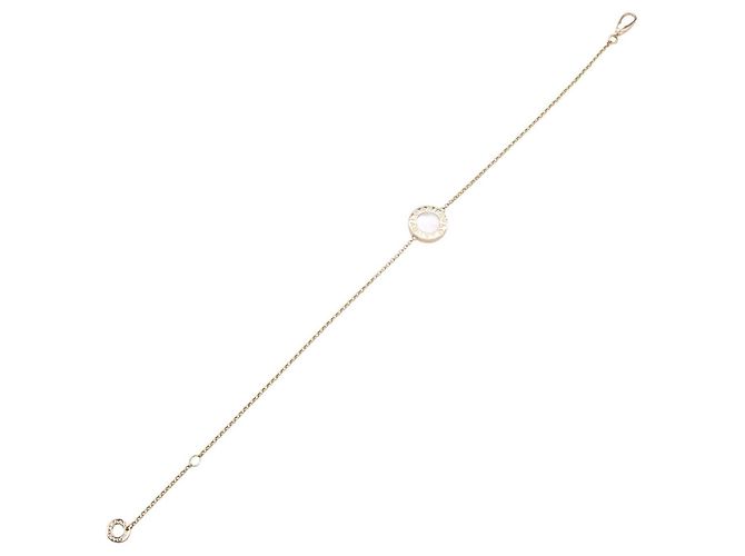 Bulgari Bracciale charm Bvlgari in oro rosa 18K con madreperla Bianco D'oro - vista 3