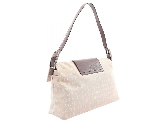 Borsa a tracolla Bulgari BVLGARI Logo Mania Marrone Beige - vista 2