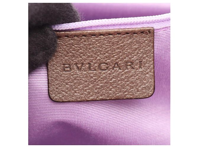 Borsa a tracolla Bulgari BVLGARI Logo Mania Marrone Beige - vista 4