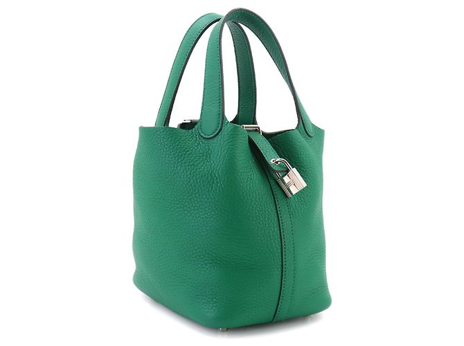 Autre Marque Borsa Piko Hermes Picotin Lock PM Verde - vista 3