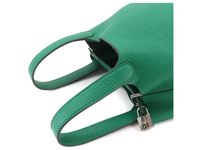 Autre Marque Borsa Piko Hermes Picotin Lock PM Verde - vista 5