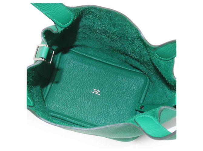 Autre Marque Borsa Piko Hermes Picotin Lock PM Verde - vista 6