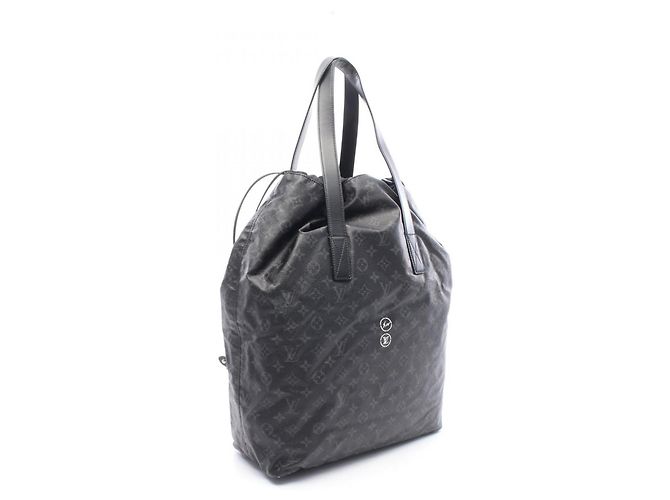 Borsa Tote Louis Vuitton LV x Hiroshi Fujiwara Cabas Light Monogram Eclipse Nero - vista 2