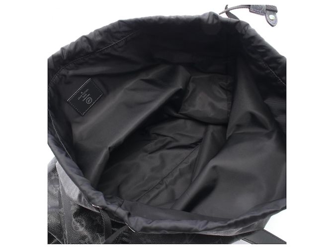 Borsa Tote Louis Vuitton LV x Hiroshi Fujiwara Cabas Light Monogram Eclipse Nero - vista 3
