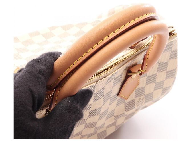 Bolsa Louis Vuitton Speedy 30 Damier Azur Branco - vista 10