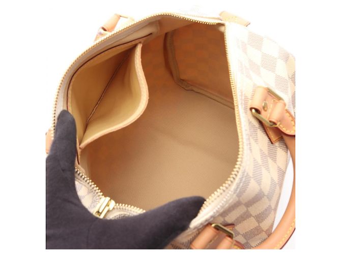 Bolsa Louis Vuitton Speedy 30 Damier Azur Branco - vista 3