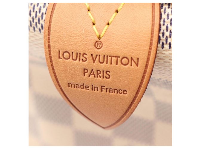 Bolsa Louis Vuitton Speedy 30 Damier Azur Branco - vista 4