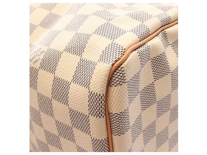 Bolsa Louis Vuitton Speedy 30 Damier Azur Branco - vista 6