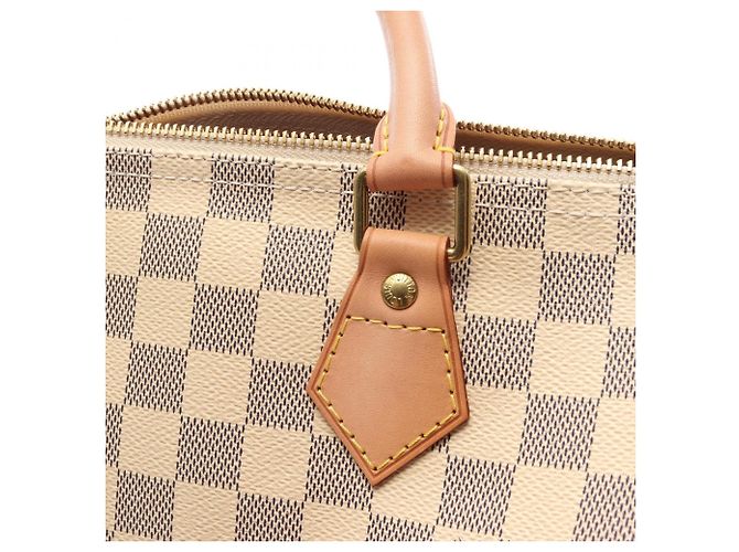 Bolsa Louis Vuitton Speedy 30 Damier Azur Branco - vista 8