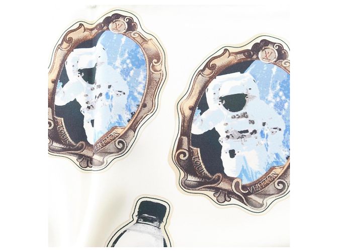 Sciarpa e foulard Louis Vuitton Stickers Multicolore Crudo - vista 5