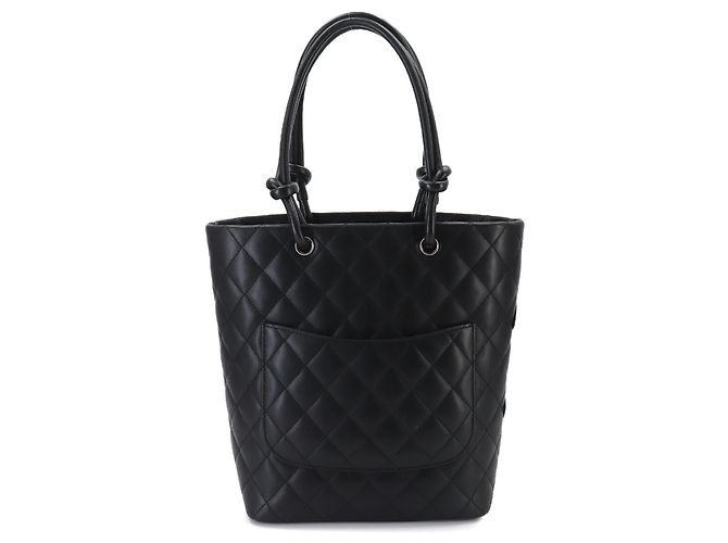 Borsa Tote Chanel Cambon Line Medium Nero - vista 2