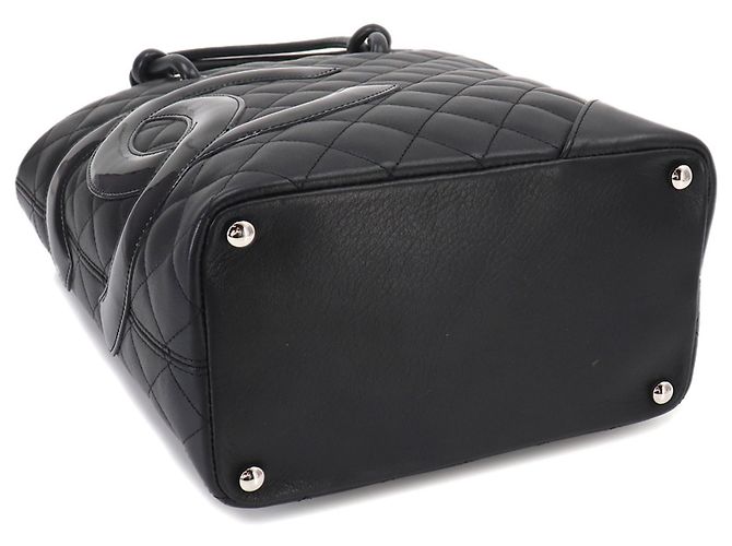 Borsa Tote Chanel Cambon Line Medium Nero - vista 4
