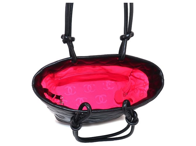 Borsa Tote Chanel Cambon Line Medium Nero - vista 6