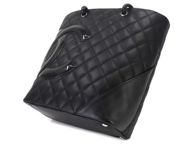 Borsa Tote Chanel Cambon Line Medium Nero - vista 9