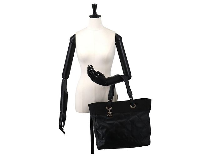 Borsa Tote Chanel Paris Biarritz MM Nero - vista 10